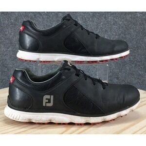 FootJoy Pro SL Golf Shoes Mens 9.5 M Black Spikeless Leather Lace 53594 FJ